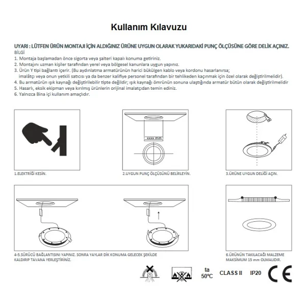 Lamptime Sıva Altı Led Spot Siyah Gövde 18W 6500K Kare 263631 - Görsel 3