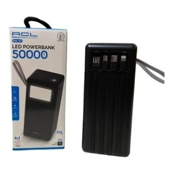 ACL PW-07 50000 Mah LED Işıklı Powerbank - Görsel 3