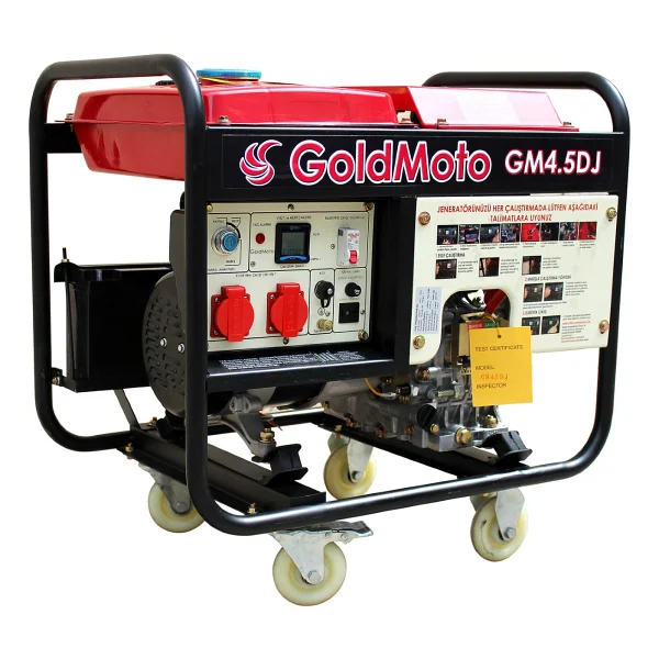 GoldMoto GM4.5DJ Dizel Marşlı Jeneratör 4.5 KW Monofaze - Görsel 4