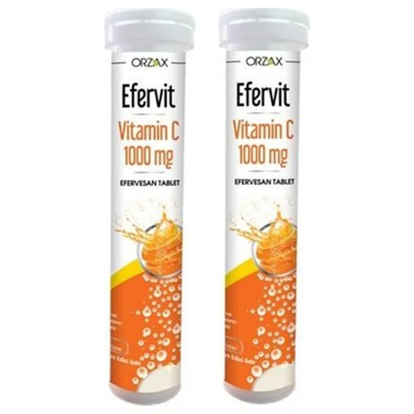 Efervit Vitamin C 1000 mg 20 Efervesan Tablet 2'li - Görsel 3