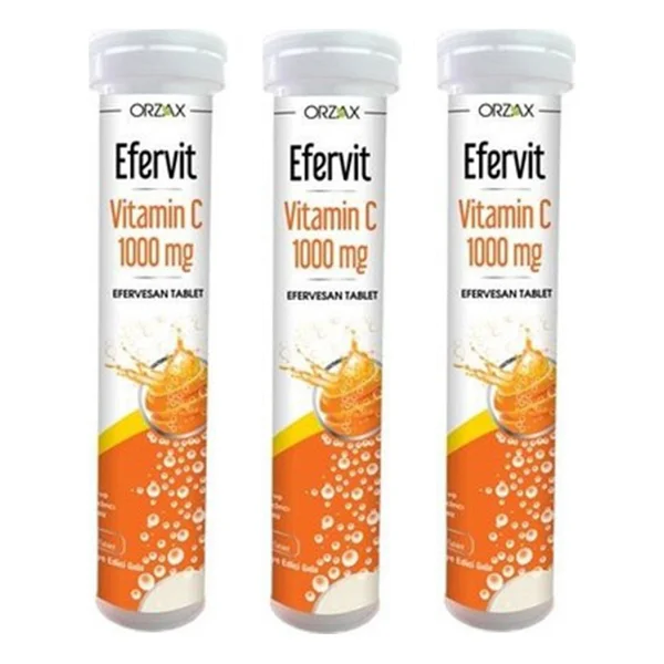 Efervit Vitamin C 1000 mg 20 Efervesan Tablet 3'lü - Görsel 3