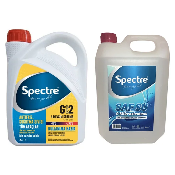 Spectre Mavi Antifriz 3 Litre Distile Saf Su 5 Litre - Görsel 6