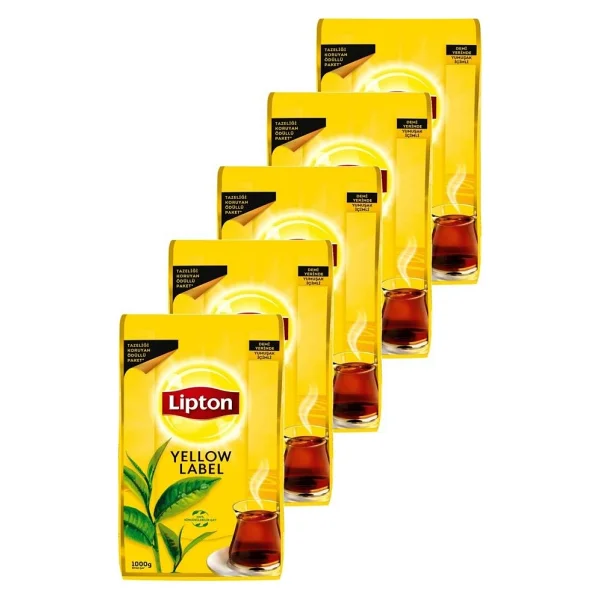 Lipton Yellow Label Tea 1 kg 5'li Çay - Görsel 3