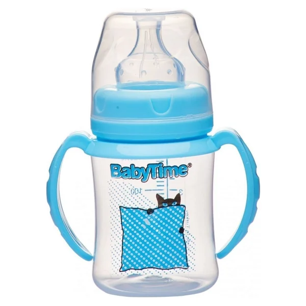 BabyTime BT077 Geniş Ağız Kulplu 250 ml PP Biberon - Görsel 4