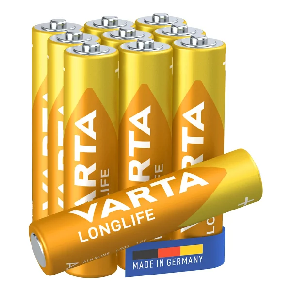 Varta Longlife 10'lu Alkalin AAA İnce Kalem Pil - Görsel 8