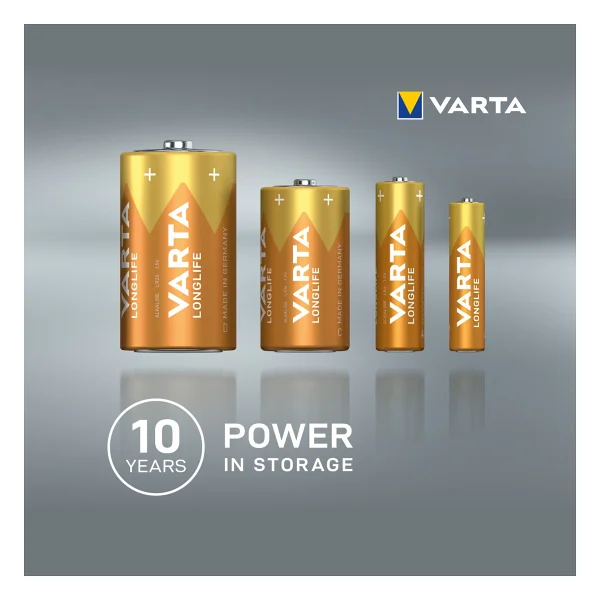 Varta Longlife 10'lu Alkalin AAA İnce Kalem Pil - Görsel 10