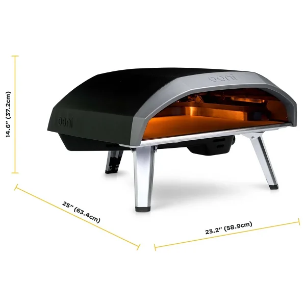 Ooni Koda 16 Gas Powered Pizza Oven - Siyah - Gri - Görsel 5