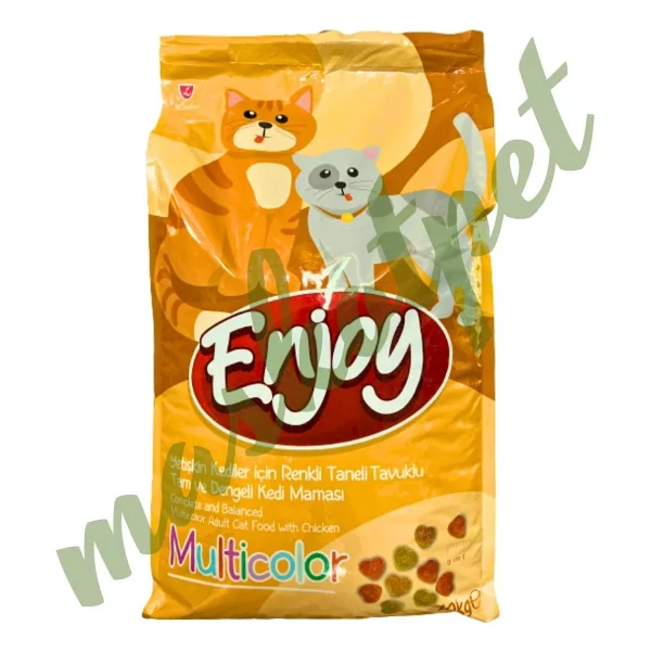 Enjoy Renkli Taneli Tavuklu 10 kg Yetişkin Kedi Maması - Görsel 6
