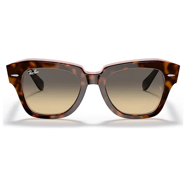 Ray-Ban State Street 2186 1324BG Havana Pink-Brown/Blue Güneş Gözlüğü - Görsel 3