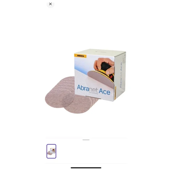 Mirka Abranet Ace 125 mm Cırt Zımpara P80 5 Adet - 80 Kum - Görsel 2