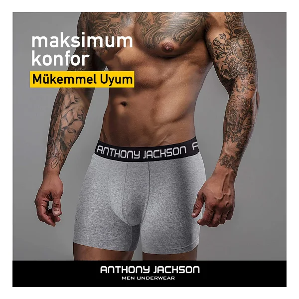 Anthony Jackson Premium Lucio 6'lı Erkek Boxer - Görsel 3