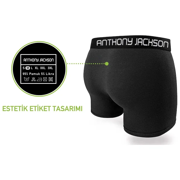 Anthony Jackson Premium Lucio 6'lı Erkek Boxer - Görsel 4