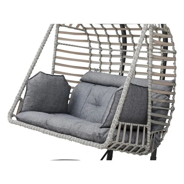 Tu Tienda Çift Kişilik Rattan Salıncak,beyaz - Görsel 2