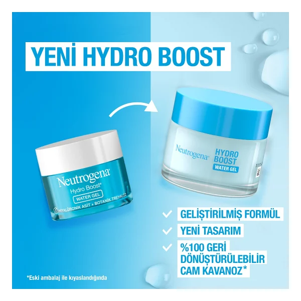 Neutrogena Hydro Boost Water Normal Ciltler için Jel 50 ml 2 Adet Nemlendirici Krem - Görsel 3