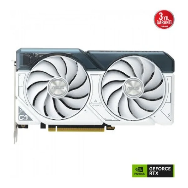 Asus RTX 4060 Dual White OC Edition DUAL-RTX4060-O8G-WHITE 128 Bit GDDR6 8 GB Ekran Kartı - Görsel 2