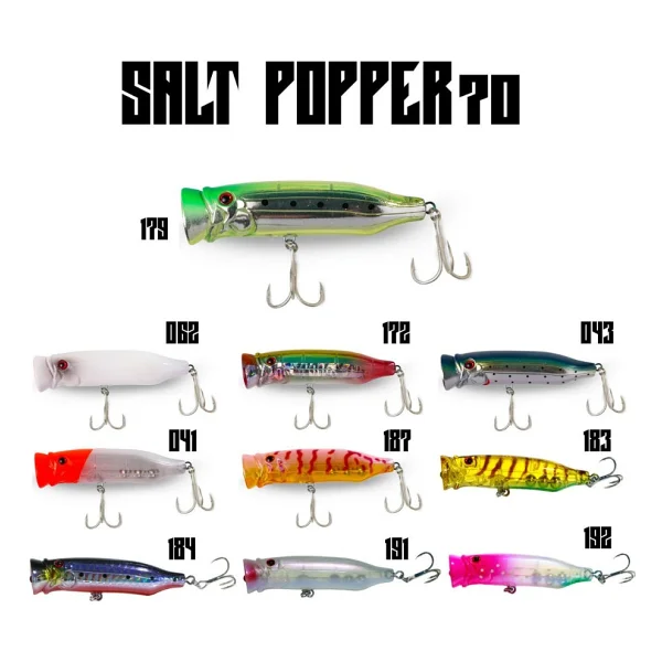 Fujin Salt 7 cm 9.5 gr Popper Sahte Balık - Görsel 2