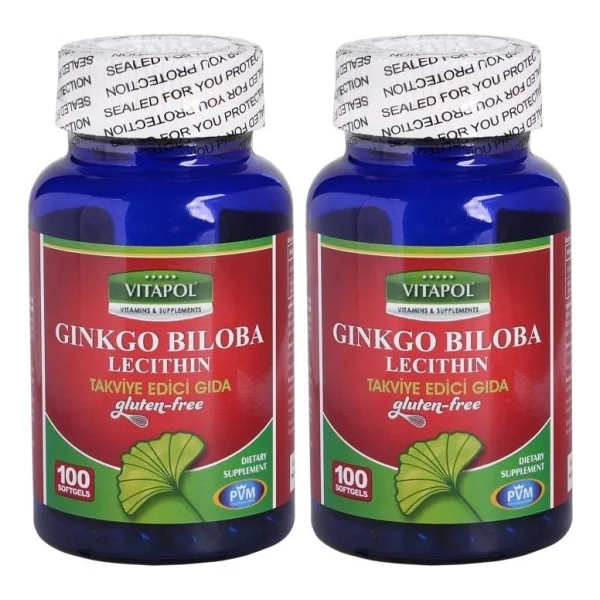 Vitapol Ginkgo Biloba Lecithin 100 Softgel 2 Adet - Görsel 2