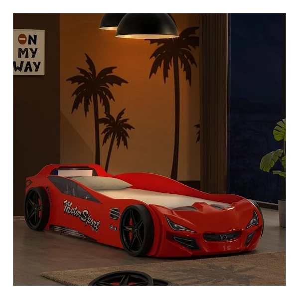 Setay V-Sport Kırmızı 90x190 cm Arabalı Yatak - Görsel 2