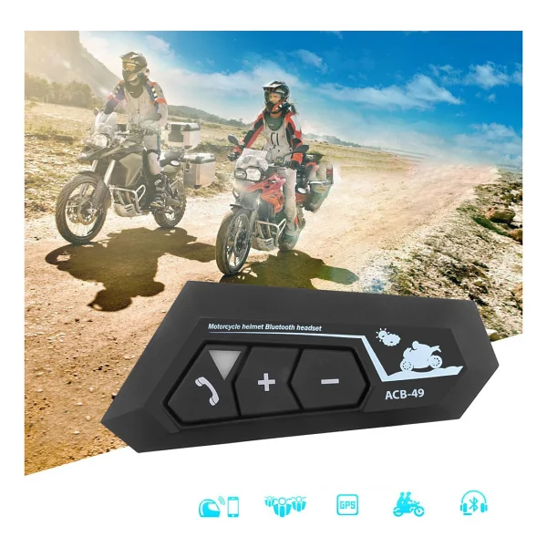 Acl Kask Interkom Bluetooth 5.0 Motosiklet Mikrofonu Kask Için Kulaklık Bluetooth Interkom - Görsel 5