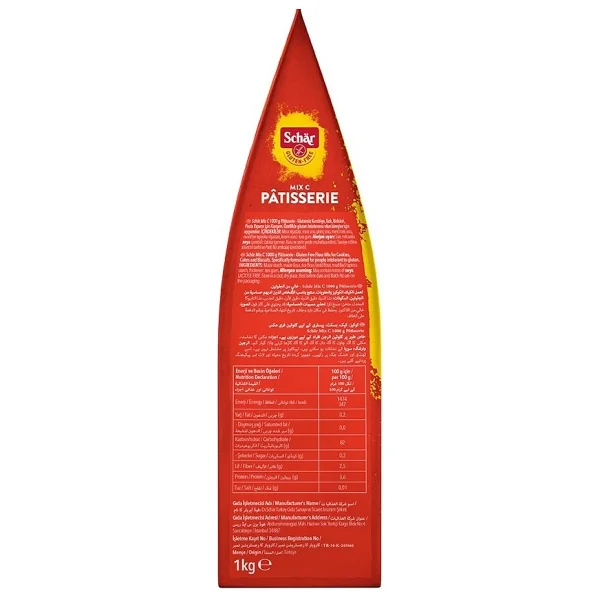 Schar Mix C Pattiserie 1 kg 5'li Glutensiz Un - Görsel 5