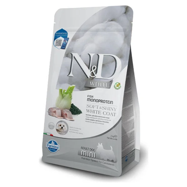 N&D White Levrekli ve Spirulinalı 2 kg Küçük Irk Yetişkin Köpek Maması - Görsel 4