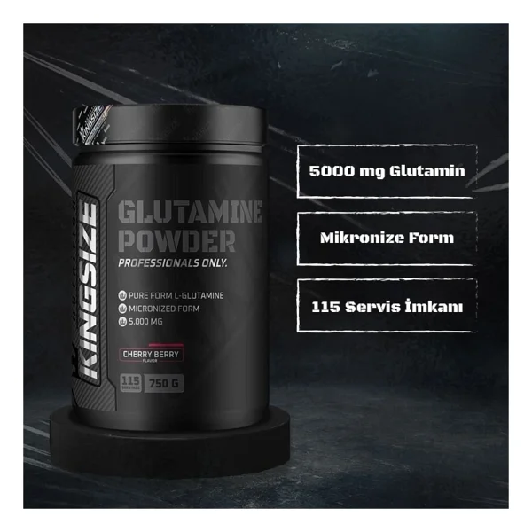 Kingsize Nutrition Glutamine Powder 750 gr - Görsel 3