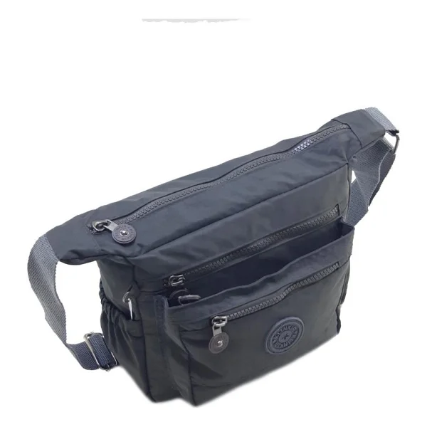 Baginn Klinkır Kadın Postacı Çanta Çok Cepli Çapraz Askılı - Gri - Görsel 3