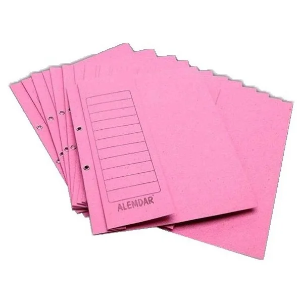 Alemdar Yarım Kapak Dosya Pembe - 50'li Paket - Görsel 2
