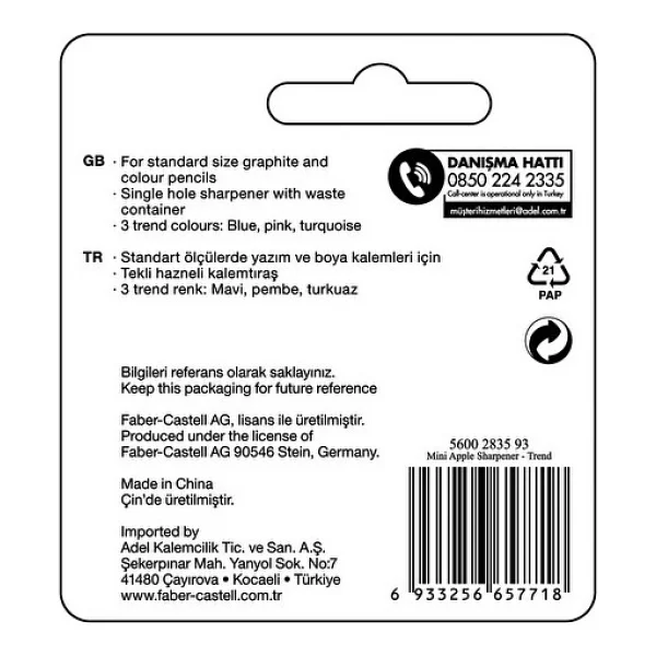 Faber-Castell Apple Kalemtıraş - Görsel 3