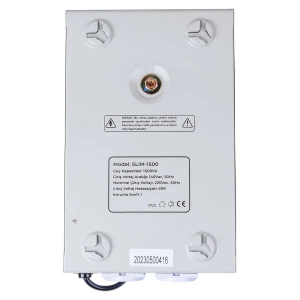 Powermaster SLIM-1500 Otomatik 900 Watt 1500VA Voltaj Regülatörü - Görsel 3