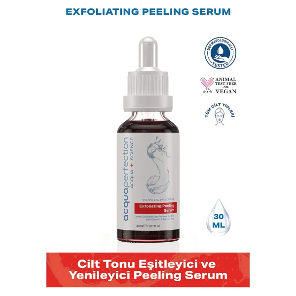 Acqua Perfection Exfoliating Cilt Tonu Eşitleyici ve Yenileyici Peeling Serum 30 ml - Görsel 5