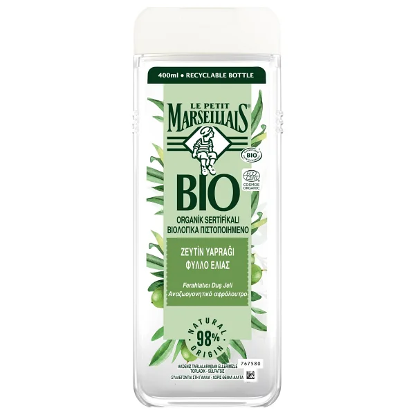 Le Petit Marseillais Duş Jeli Bio Organik Sertifikalı Zeytin Yaprağı 400 ml - Görsel 2