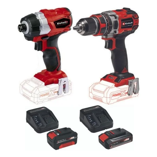 Einhell Te-Cı 18 Bl Vidalama Te-Cd 18/50 Li-I Bl Matkap 2.5AH+4.0AH Çift Akülü Kömürsüz Darbeli Set - Görsel 2