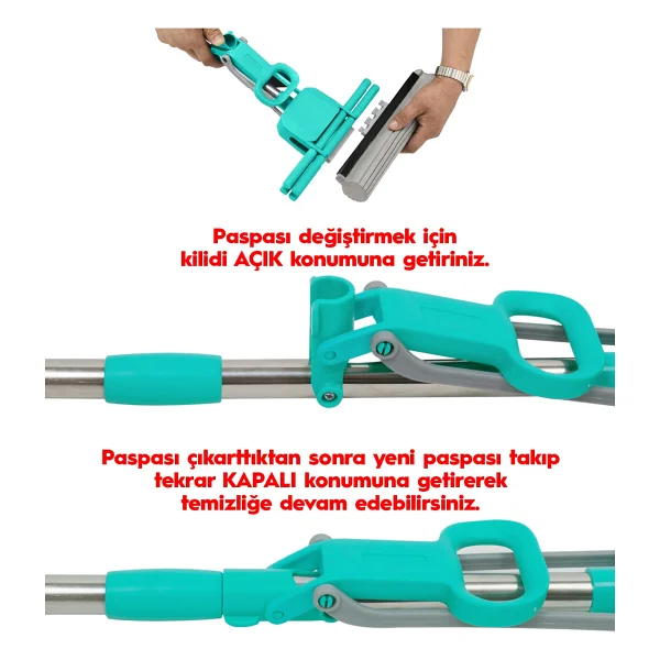 Smarter Pratik Paspas Çift Sıkmalı + Yedek - Görsel 4