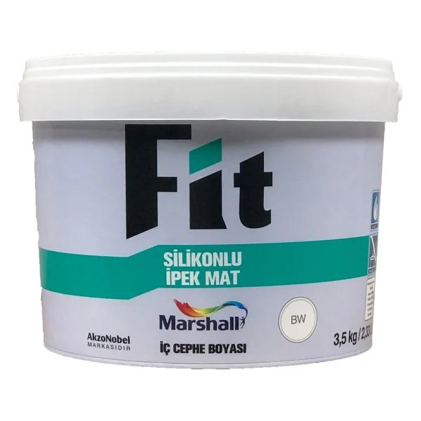 Marshall Fit Silikonlu İpek Mat 3.5 kg İç Cephe Boyası - Deniz Kabuğu - Görsel 6