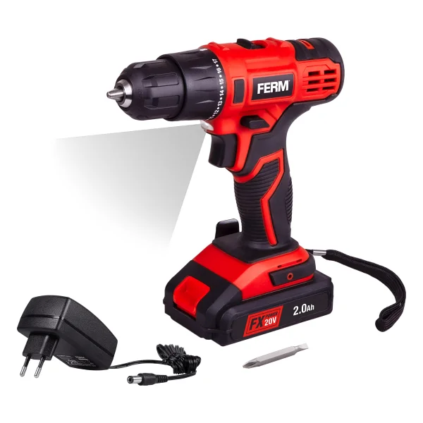Ferm Fx-Power CDM1151 Li-Ion 20 V 2.0 Ah Akülü Vidalama Makinesi - Görsel 4
