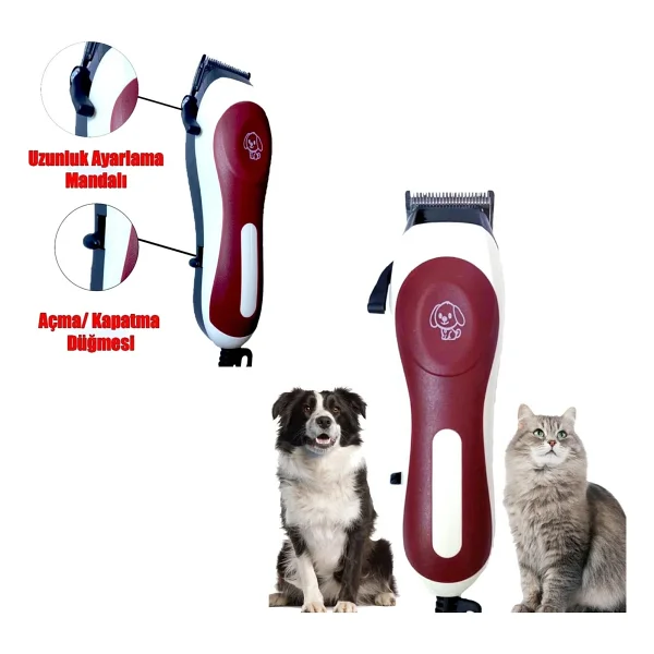 FYC RF-566 Elektrikli Köpek Tıraş Makinesi Seti - Görsel 2
