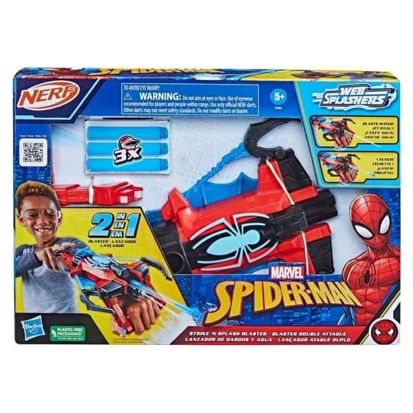 Nerf Spider-Man Strike'n Splash Su ve Dart Fırlatıcı F7852 - Görsel 5