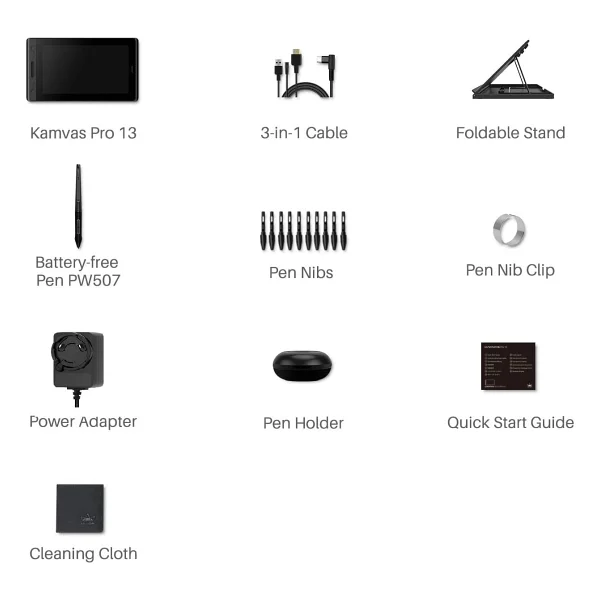 Huion Kamvas Pro 13 GT-133 13.3'' Full HD Grafik Tablet - Görsel 5