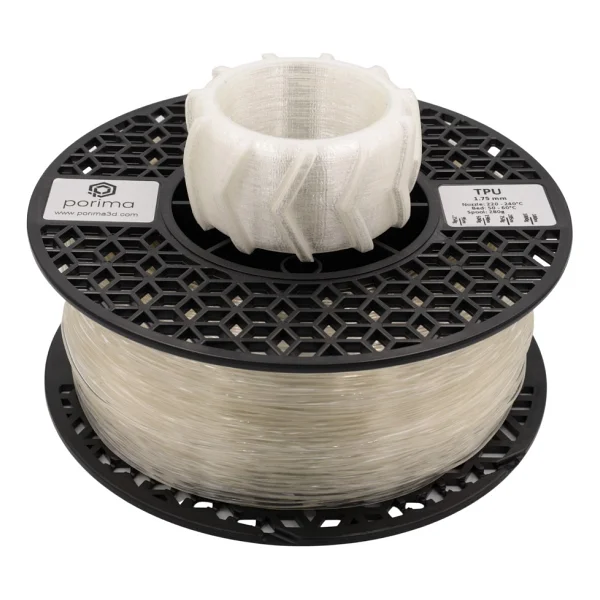 Porima TPU Flex 98A 1.75 mm 1 kg Naturel Filament - Görsel 4