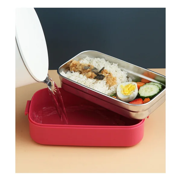 Vagonlife BL50002-2 1400 ml Yeşil Çelik Saklama Kabı - Görsel 3