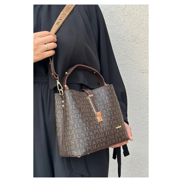 Just Polo Kilit Detaylı Siyah Kadın Cüzdan Ve Omuz Çanta Kombini Pbu4002-1004 - Görsel 10