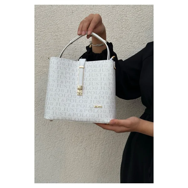 Just Polo Kilit Detaylı Siyah Kadın Cüzdan Ve Omuz Çanta Kombini Pbu4002-1004 - Görsel 8