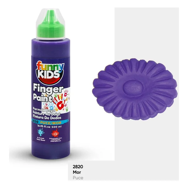 Funny Kids 500 ml Parmak Boyası Mavi - Görsel 3