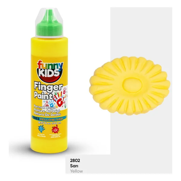 Funny Kids 500 ml Parmak Boyası Mavi - Görsel 4