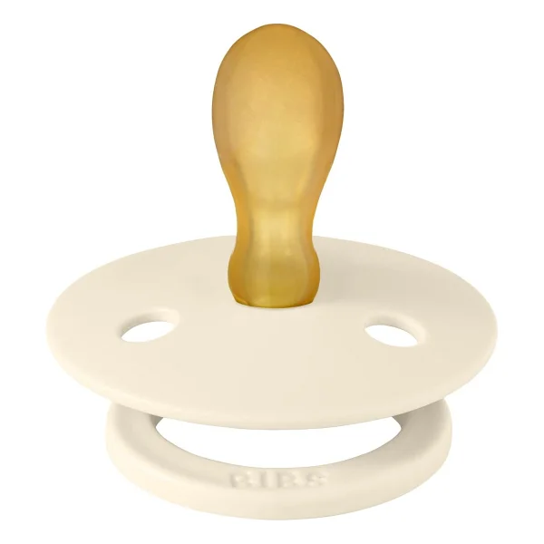 Bibs Colour Simetrik Ivory 6-18 Ay Kauçuk Emzik - Görsel 3