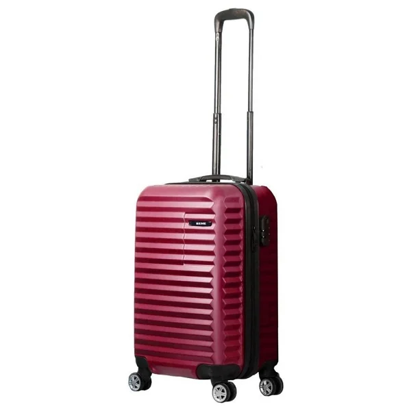 Bene Unisex Abs Sert Kabuk Kucuk Boy Bordo Valiz Bavul-111Vk - Görsel 4