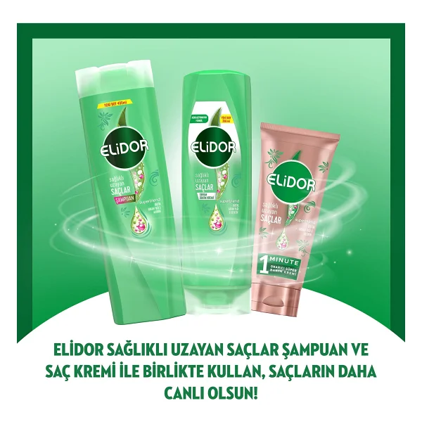 Elidor Superblend Sağlıklı Uzayan Saçlar 200 ml Sıvı Saç Kremi - Görsel 10