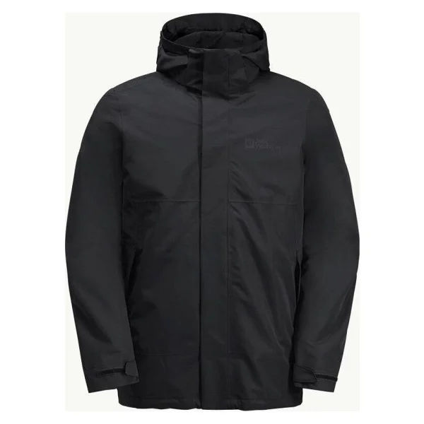 Jack Wolfskin Luntal 3IN1 1116251 Kapüşonlu Erkek Su Geçirmez Mont - Görsel 6