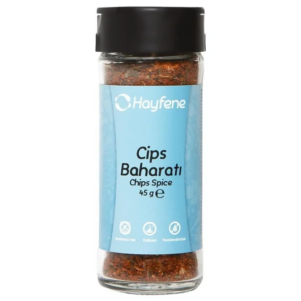 Hayfene Cips Baharatı Tatlı Pul Biber Sarımsak Soğan Sumak Nane Kaya Tuzu Karışımı 50 g Gurme Lezzet - 45 gr - Görsel 7